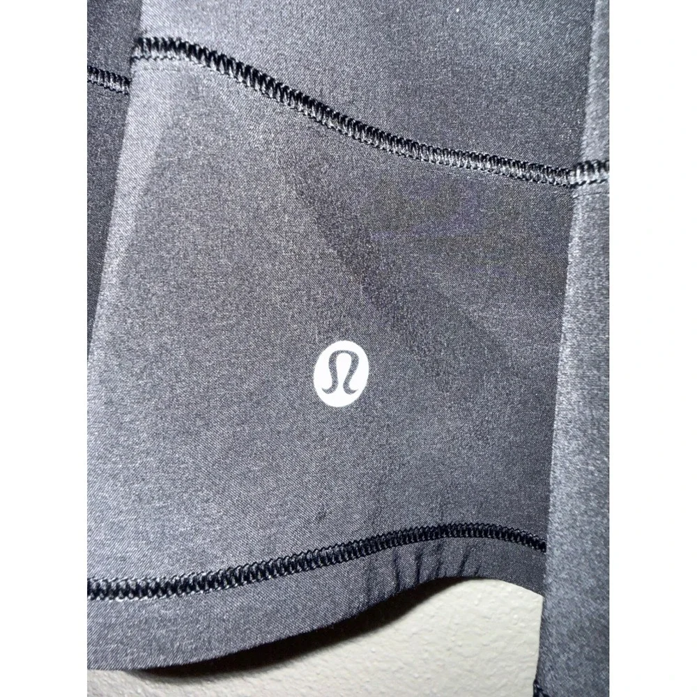 Lululemon Pace Rival Skirt Black Athletic Tennis Running Skort Size 6